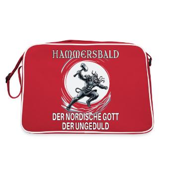 Hammersbald – Dieu nordique de l’impatience - Sac Retro - rouge/blanc - Dos