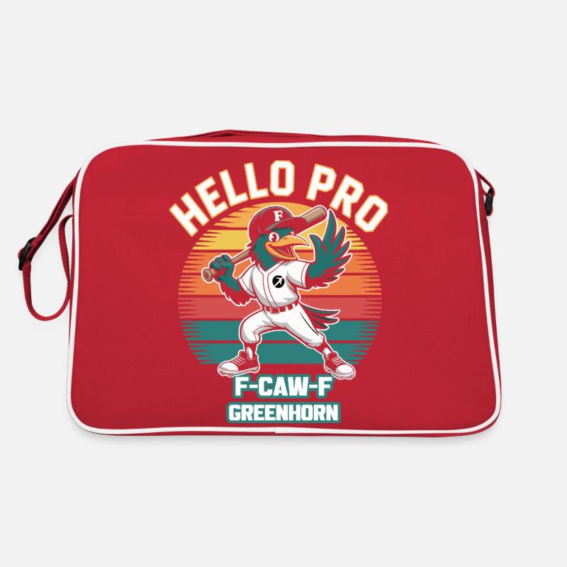 Drôle de corbeau jouant au baseball Sac Retro