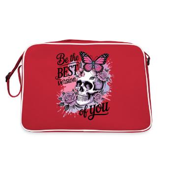 Be the best version of you - Retro Bag - red/white - Back