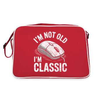 Funny In Classic Computer Mouse - Retro Bag - red/white - Back
