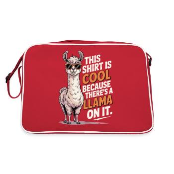 C’est une chemise Cool Llama - Sac Retro - rouge/blanc - Dos