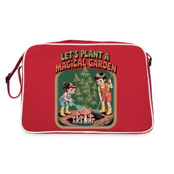 Plantons un jardin magique – Cannabis - Sac Retro - rouge/blanc - Dos