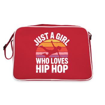 Juste une fille qui aime le hip hop - Sac Retro - rouge/blanc - Dos
