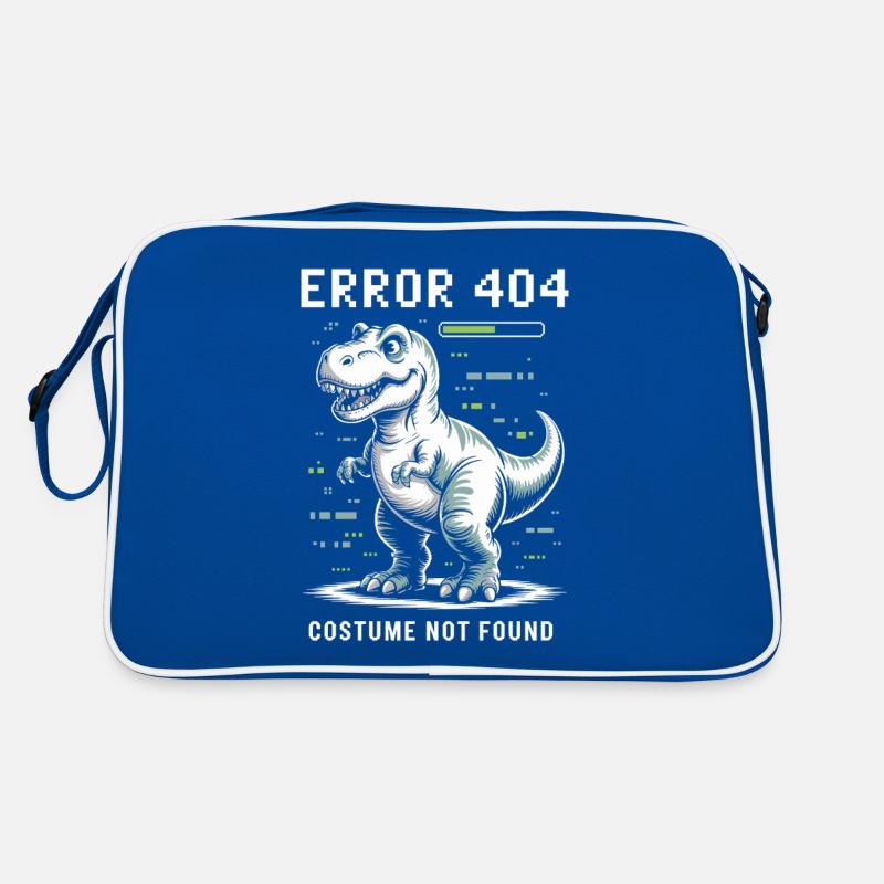 Error 404 costume not found dino Retro Tasche