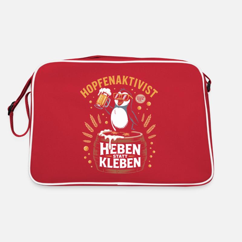Lifting instead of gluing: Funny beer design Retro Bag