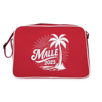 Malle 2025 Plage de Majorque - Sac Retro - rouge/blanc - Dos
