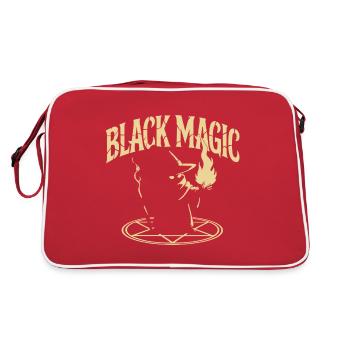 BLACK SHODOW MAGIC - Retro Bag - red/white - Back