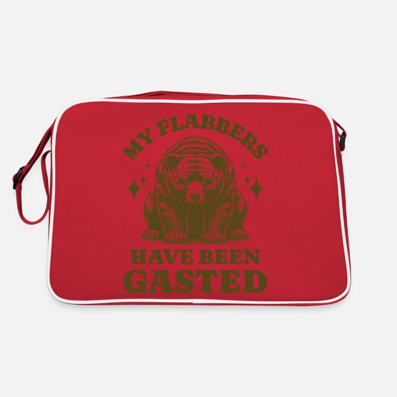 My Flabbers Have Been Gasted Sad Bear Funny Phrase Retro Bag