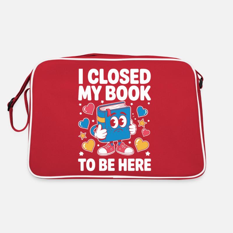 i closed my book to be here Retro Bag