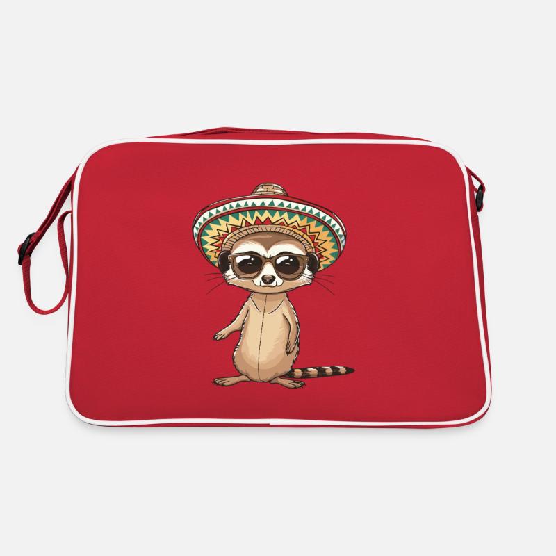 Suricate Drôle Sombrero Sac Retro