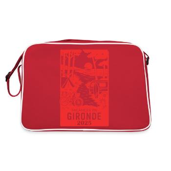 Vacances en Gironde 2025 - Sac Retro - rouge/blanc - Dos