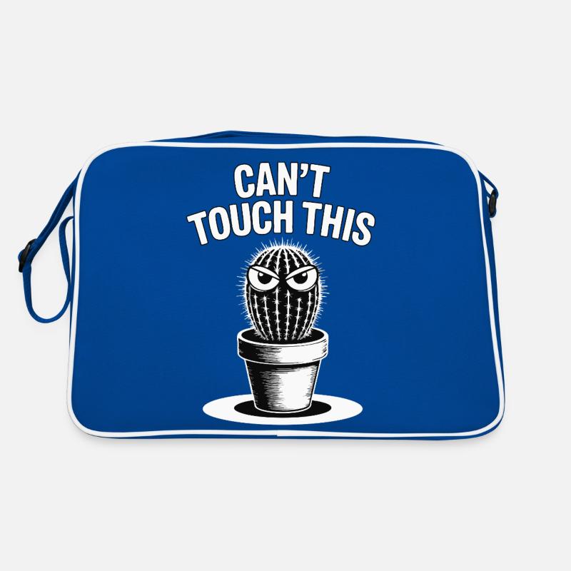 Can’t Touch This - Drôle de cactus avec dicton Sac Retro