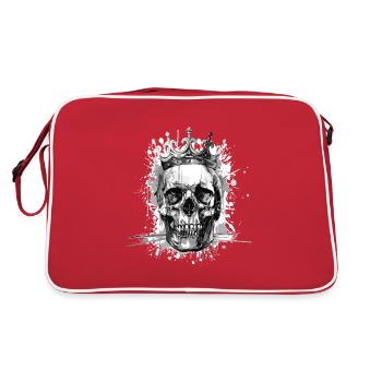 King Skull Crown Royal - Retro Bag - red/white - Back