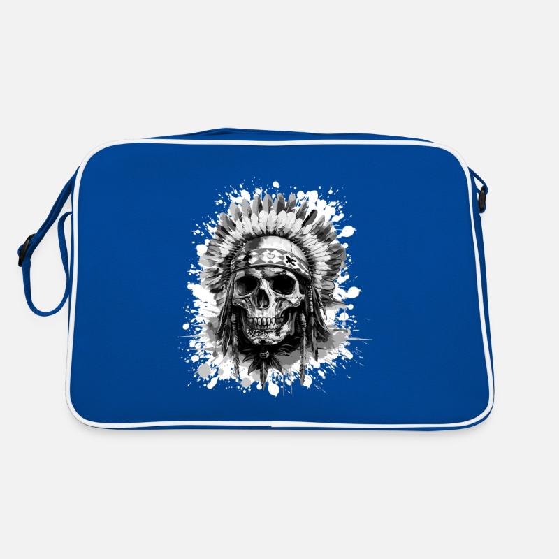 Indian Chief Skull Retro Bag