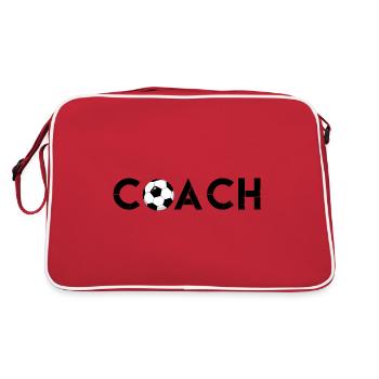 Soccer coach | Coach football coach gift - Retro Bag - red/white - Back