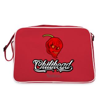 Chili Fan Design Chilihead - Sac Retro - rouge/blanc - Dos