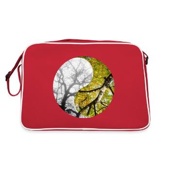 Yin et Yang des Saisons - Sac Retro - rouge/blanc - Dos
