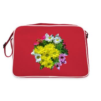 Des fleurs sur des fleurs - Sac Retro - rouge/blanc - Dos