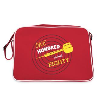 Darts Sports | Double Out 180 Dartliga Bullseye 501 - Retro Bag - red/white - Back