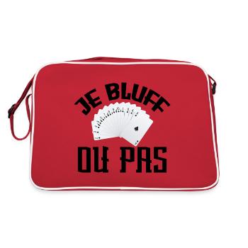 Je Bluff Ou Pas Poker Casino - Sac Retro - rouge/blanc - Dos