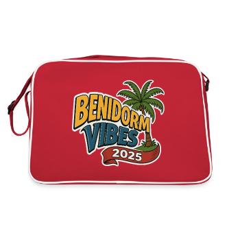 Benidorm Vibes 2025 - Retro Bag - red/white - Back