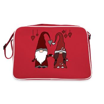 Elves Pair - Retro Bag - red/white - Back