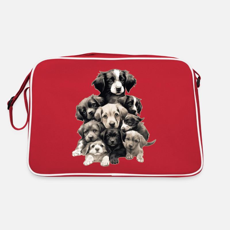 Chiens mignons Sac Retro