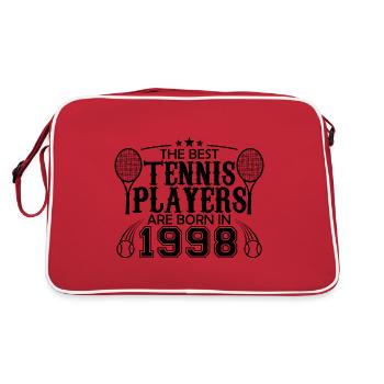 1998 tennis player gift player tennis player 1998 - Retro Bag - red/white - Back
