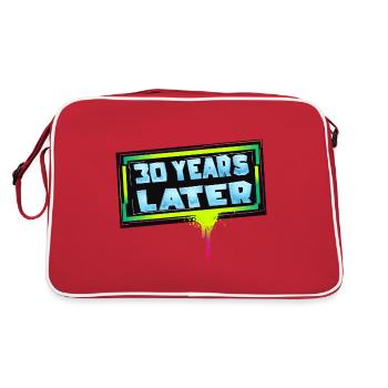 30 years later birthday gift - Retro Bag - red/white - Back
