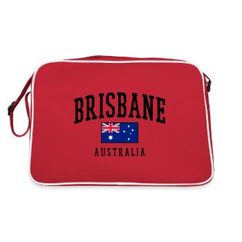 Brisbane - Australia flag - Retro Bag - red/white - Back