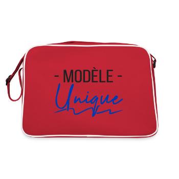 modèle unique - humour cadeau - Sac Retro - rouge/blanc - Dos