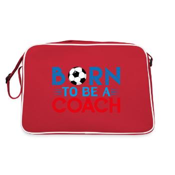 Fußballtrainer | Fußballtrainer-Geschenk Das Beste - Retro Tasche - Rot/Weiß - Hinten