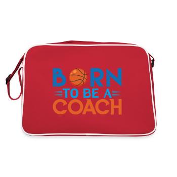 Basketballtrainer | Geschenk Trainer Basketball Le Meil - Retro Tasche - Rot/Weiß - Hinten