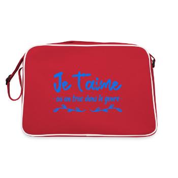 je t aime ou un truc dans le genre - Sac Retro - rouge/blanc - Dos