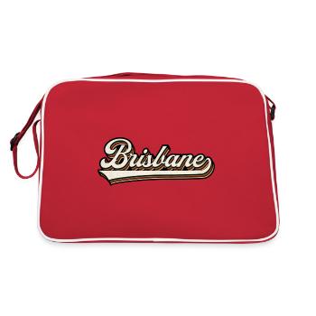 Vintage Brisbane Australia - Retro Bag - red/white - Back