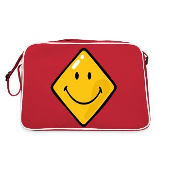 Smiley Diamonds - Sac Retro - rouge/blanc - Dos