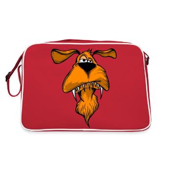 Funny dogs 9 - Retro Bag - red/white - Back