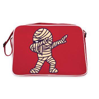 Mummy Dabbing - Retro Tasche - Rot/Weiß - Hinten