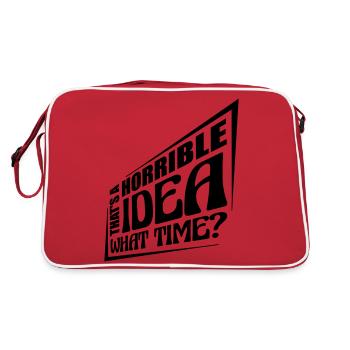 Thats a horrible Idea - Retro Tasche - Rot/Weiß - Hinten