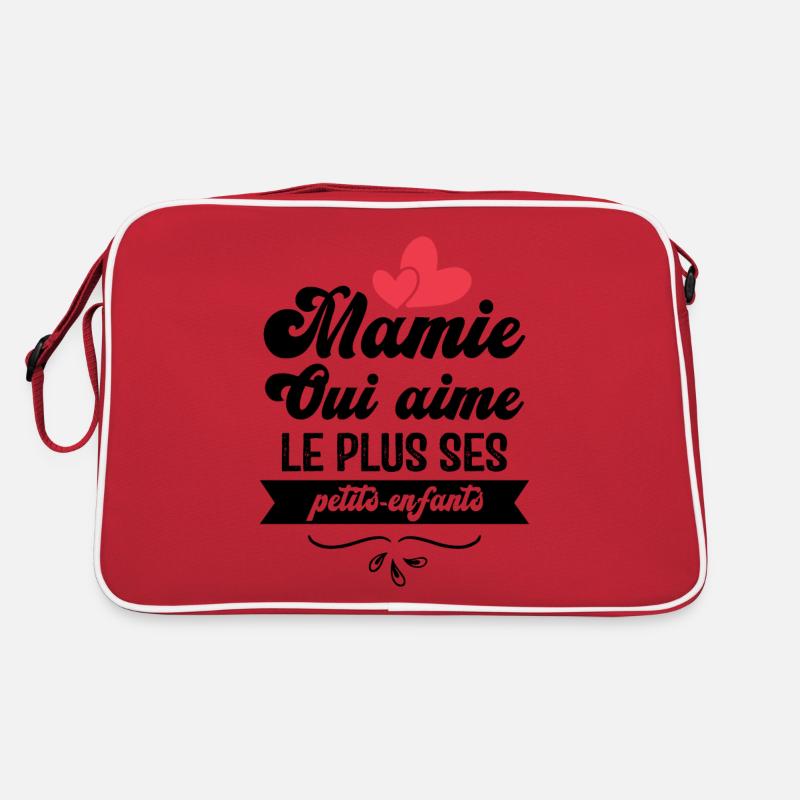 Mamie qui aime le plus ses petits enfants Sac Retro