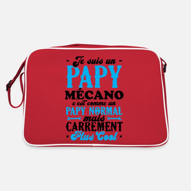 Je suis un papy mécano comme un papy normal Sac Retro
