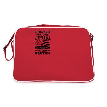 Je suis Breton - Sac Retro - rouge/blanc - Dos