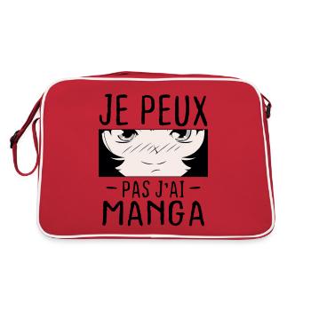 Je peux pas j'ai Manga - Sac Retro - rouge/blanc - Dos
