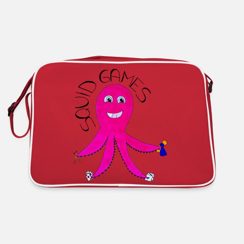 SquidGames - Retro Tasche - Rot/Weiß
