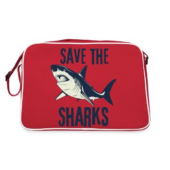 Sauvez les requins - Sac Retro - rouge/blanc - Dos