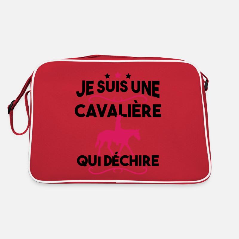 Je suis une cavalière qui déchire Sac Retro