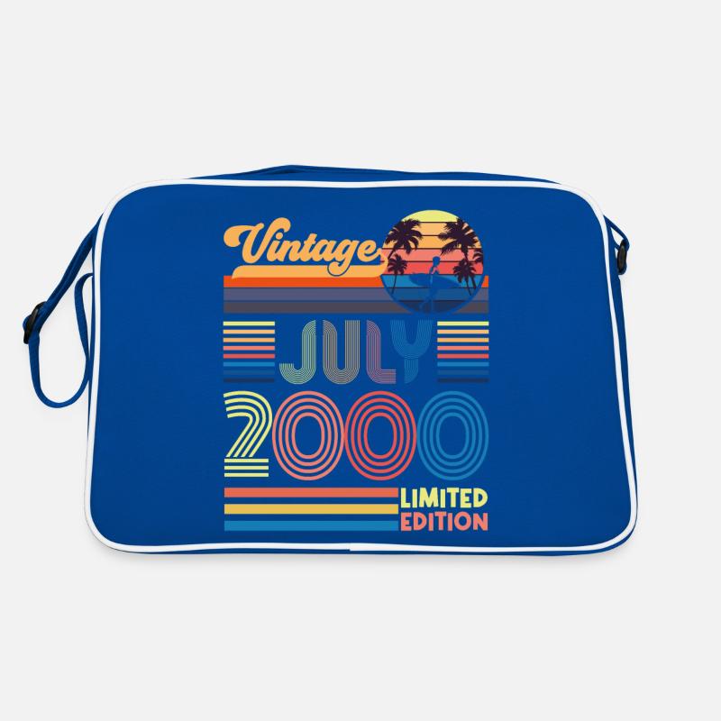 Jubiläum Juli 2000. Geschenk Juli 2000. Retro Tasche