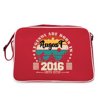 Aout 2016. Cadeau d'anniversaire août 2016. August - Sac Retro - rouge/blanc - Dos