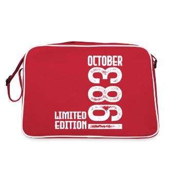 October 1983 Anniversary Gift. October 1983. - Retro Bag - red/white - Back