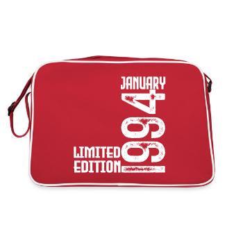 January 1994 Anniversary Gift. January 1994. - Retro Bag - red/white - Back